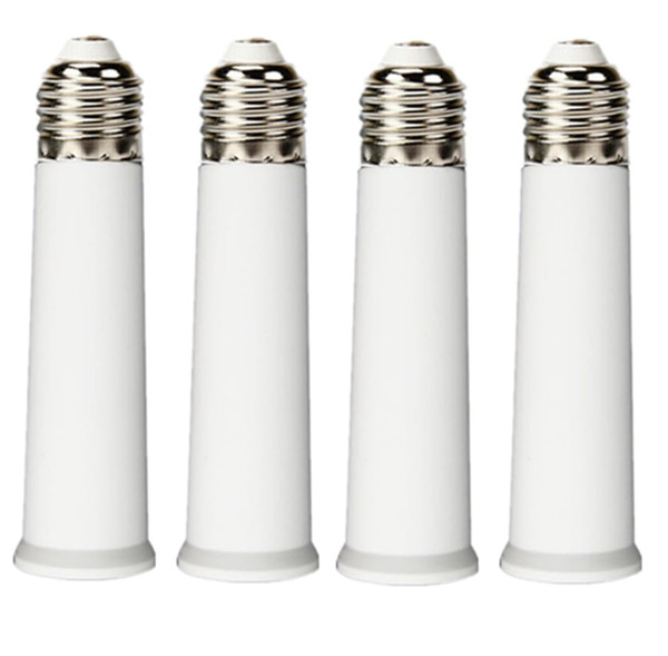 E26 Socket Extender, E26 Standard Medium Base, 4.72 inch Extension Socket Adapter, Light Bulb Socket Extension, Lamp Holder Adapter（4Pack