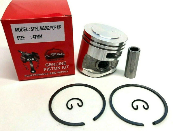 Pop Up Piston Kit Compatible with Stihl MS311, MS362 Chainsaw 47mm Replaces Part #1140 030 2002 Extra Power and Compression! Two Day Standard Shipping To All 50 States!