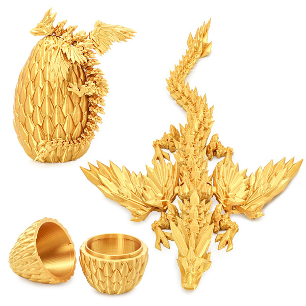Mydhall 3D Printed Flying Dragon Egg with Articulated Dragon Inside – Toys&Gifts for Kids,Home Decor,Creative Ornaments,Birthday,Easter (Golden,Medium) Mydhall 3D Printed Flying Dragon Egg with Articulated Dragon Inside – Toys&Gifts for Kids,Home Decor,Creative Ornaments,Birthday,Easter (Golden,Medium)