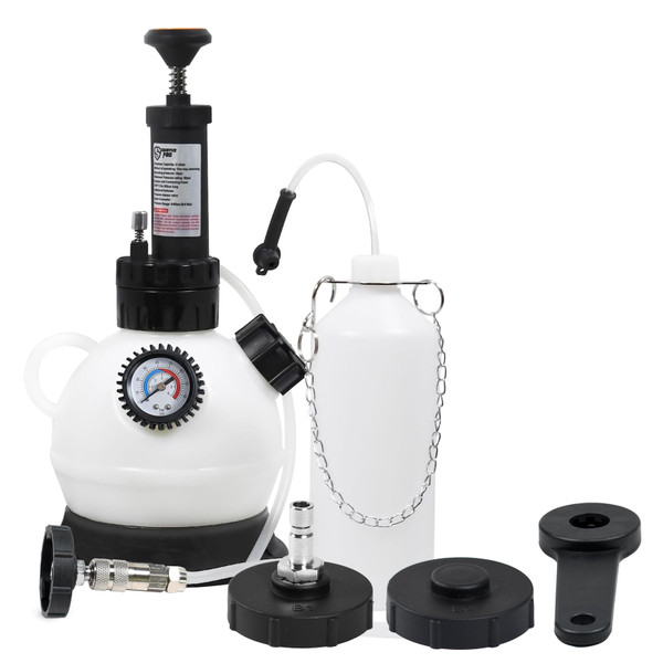 SMOTIVEPRO 2L Manual Brake Bleeder Fluid Pump, One Man Professional Brake Bleeder Kit Suitable for Chrysler,Dodge,Jeep,Plymouth