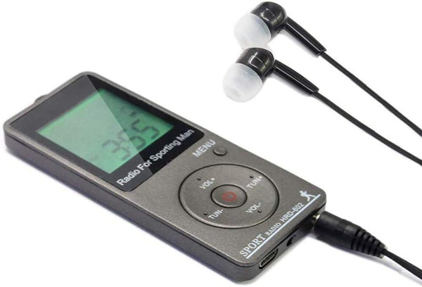 Pocket AM FM Personal Mini Radio with Headphones, Radio with Rechargeable Battery,Memories Personal for Sport & Running Walking, LED Display 70 Stations