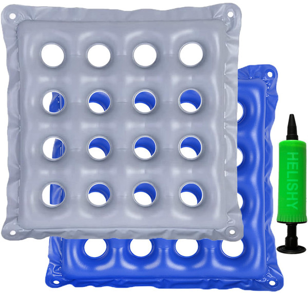 2 Pack Waffle Cushion for Pressure Sores Chair - Inflatable Air Seat Cushion for Pressure Relief - Wheelchair Cushions - Coccyx,Sciatica & Tailbone Pain Relief Cushion for Office, Home, Car, Recliner 2 Pack Waffle Cushion for Pressure Sores Chair - Inflatable Air Seat Cushion for Pressure Relief - Wheelchair Cushions - Coccyx,Sciatica & Tailbone Pain Relief Cushion for Office, Home, Car, Recliner