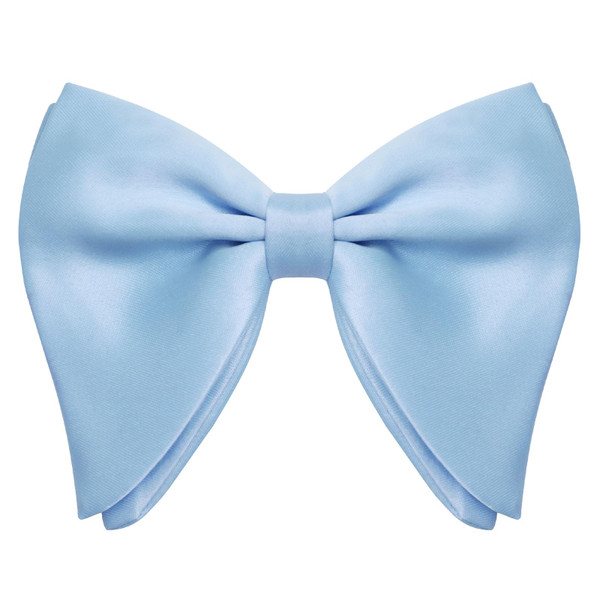 Mantieqingway Bow Ties for Men, Oversized Pre-tied Bowtie Adjustable Mens Bow Tie for Tuxedo, T-shirt, Wedding, Party, School (Blue)