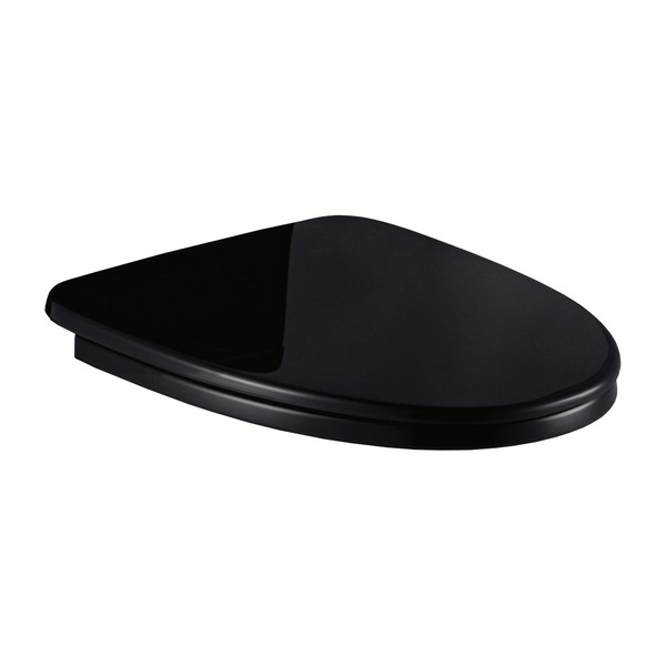 Woodbridge Toilet Seat with Cover, BLACK, Slow-Close, Quick-Release for Easy Cleaning.Seat-05