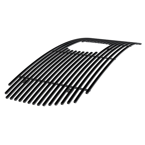 APS Premium Stainless Steel Black 8x6 Horizontal Billet Grille Grill Insert Compatible with Honda Ridgeline 2021 2022 2023 Main Upper N19-J78156H