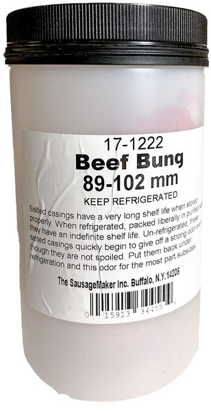 The Sausage Maker - Natural Beef Bung 89-102mm Suasage Casings for Sausage Making (3.5"-4")