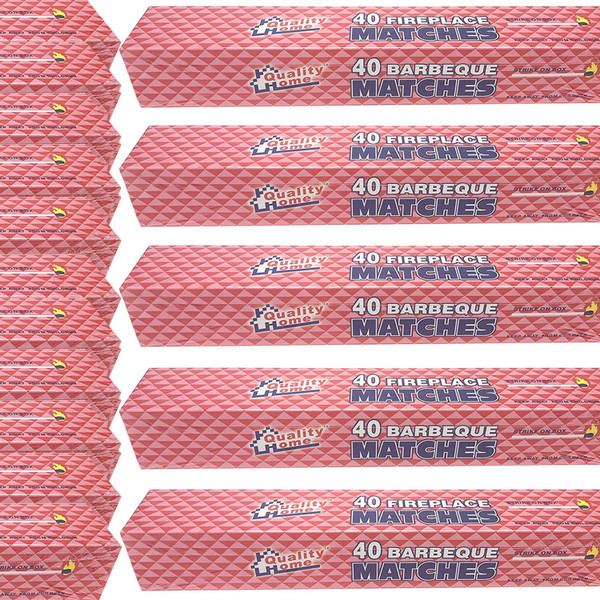 Quality Home 11" Long Wooden Matches, 24 Pack, Box of 40