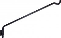 Erva Wrought Iron Extended Wall Bracket, Black, 20.75" L