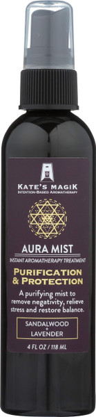 Purification and Protection Aura Mist Sandalwood and Lavender Aromatherapy spray. Purify and restore spaces, remove negativity and stress.