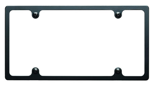 BILLET SPEC 55020 License Plate Frame Plain Slim Line, Black
