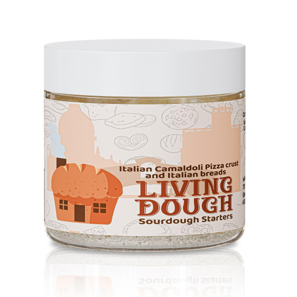 Living Dough - Italian Sourdough Starter Culture - Active & Live Organic Sourdough Starter for Baking - For Artisan Bread, Pizza Dough, Waffles & More