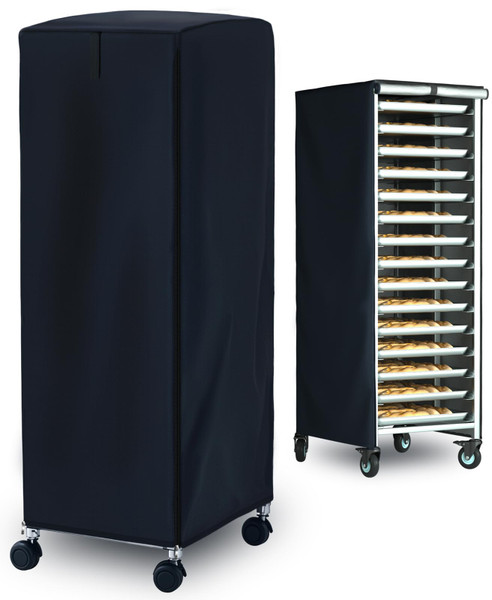Pan Bun Rack Cover, Commercial-Grade Bread Rack Cover, Waterproof Material,Black
