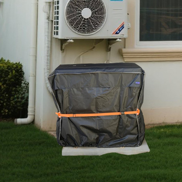 Mini Split Air Conditioner Cover for Outside Units,600D Waterproof Air Conditioner Mini Split Cover,Outdoor Rectangular Air Conditioner Covers for AC Units, Fits up to37.4"L x 14.2"W x 27.2"H.