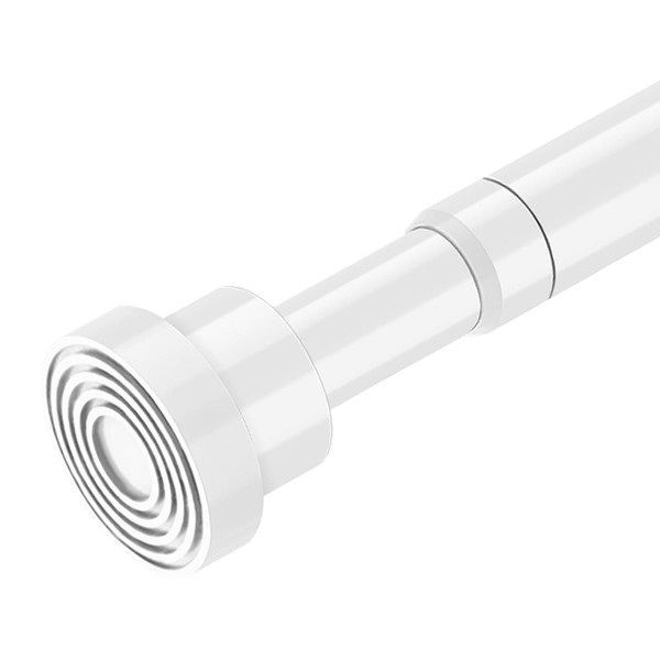 MOEROTER Spring Tension Rods 33 to 45 inch Adjustable Tension Curtain Rod No Drilling Expandable Small Tension Rod White Spring Loaded Curtain Rods for Windows, Doors, Doorway, Closet