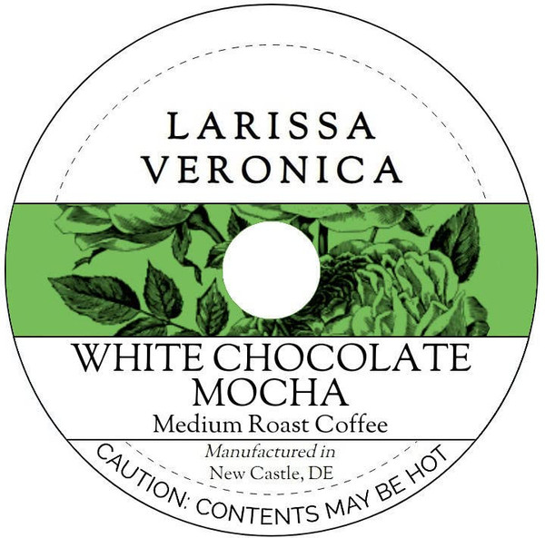 White Chocolate Mocha Medium Roast Coffee (Single Serve K-Cup Pods) (Gourmet, Naturally Flavored, Whole Coffee Beans) (12 pods, ZIN: 575576)