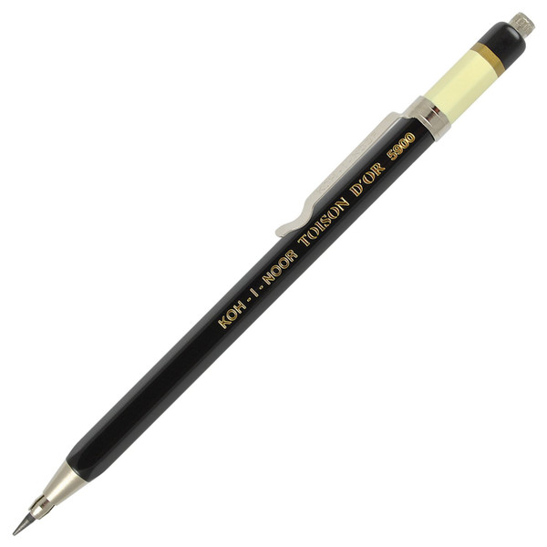 Koh-I-Noor : Mechanical Clutch Pencil Leadholder for 2mm Leads 5900 Black