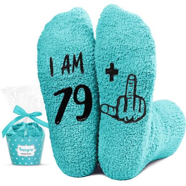 HAPPYPOP 80th Birthday Gifts Years Old - Socks for 80 Year Old Elderly Men, Gifts for Women in Their 80s