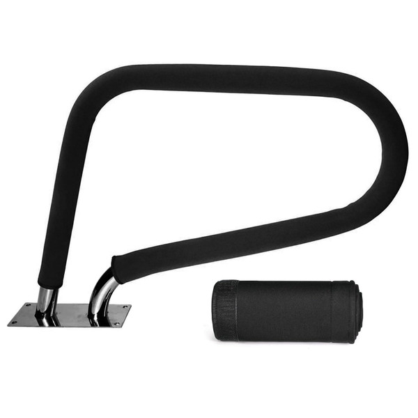 Pool Handrail Cover 8ftx7.08Inch Pool Hand Rail Cover for Swimming Pool Pool Outdoor HandRail Protection Pool Railing Cover Black
