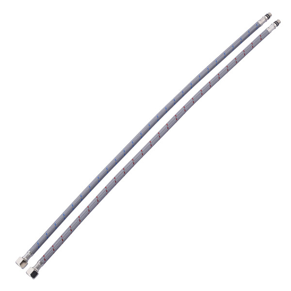 Faucet Supply Lines: WOWOW 40" Bathroom Sink Faucet Hose, Braided Nylon cUPC Supply Lines 3/8" Female Compression Thread × M8 Male Connector,Stainless Steel Braided Supply Line(1 Pair)