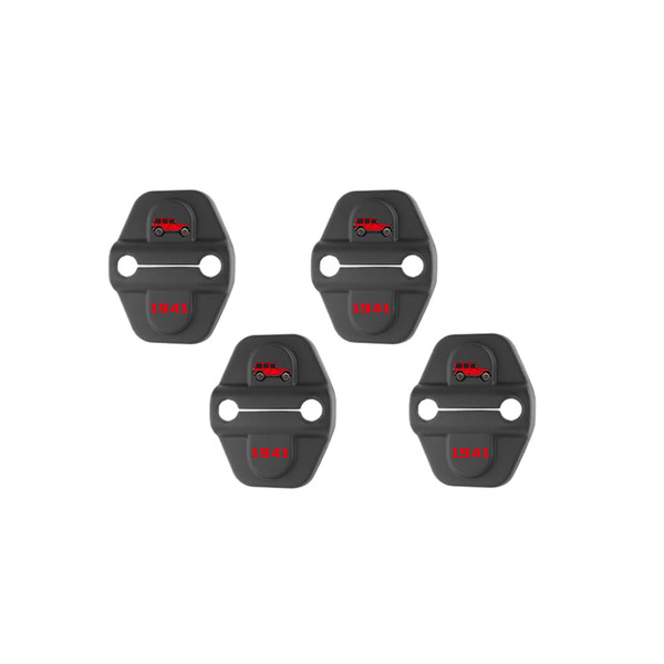 GUIILAN Car Door Lock Decoration Protector Latches Cover Compitable with 2018-2025 Jeep Wrangler JL JLU 4XE Unlimited Sahara Sports Rubicon Gladiator JT Door Lock Cover Parts Accessories
