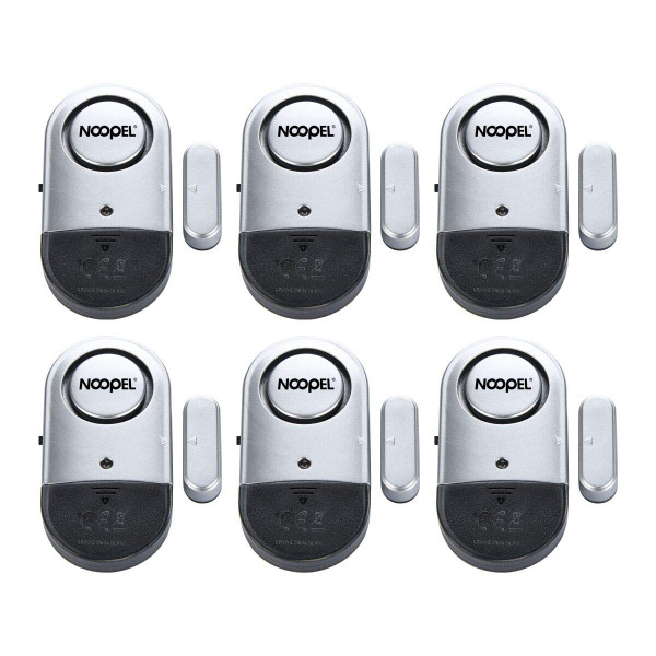 Door Alarms for Kids Safety, 6 Pack 120dB Pool Alarm Sensor for Doors and Windows, Window Alarms for Home Security, Burglar Intruder Entry Alert for Toddlers Personal Security