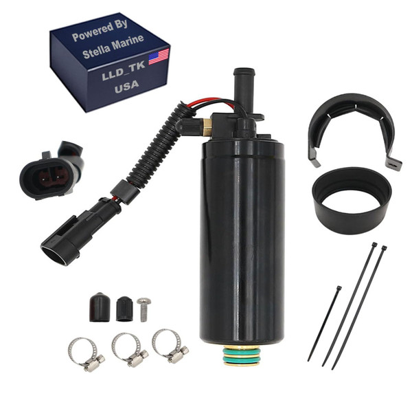 5006063 Marine Outboard Electric Fuel Pump Replace for Johnson Evinrude OMC 40 50 55 60 65 75 90 200 225 250 300 HP E-TEC 3.3L 3.4L 2005-2014,Replacement OEM:5009033,5010821,5009118,5009026,5010818