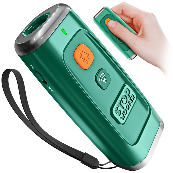 NEW 2025 Dog Bark Deterrent Device - Dog Barking Control Devices Stops Bad Behavior - Rechargeable Ultrasonic Pet Whistle to Stop Barking with The Touch of a Button up to 16,4 FT (5-120 LBS Green)
