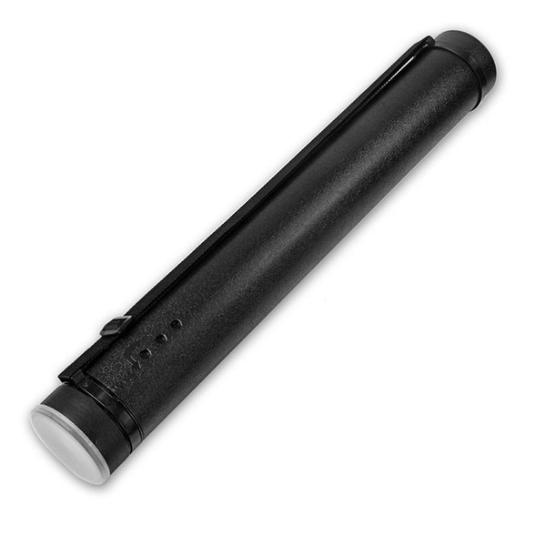 DEWEL Document Tube,Plastic Expanding Poster/Art/Document Storage Tube 24.5 to 40 inches Adjustable with Carrying Strap Waterproof and Light-Resistance Telescoping Carrying Case (Black-Large Size)