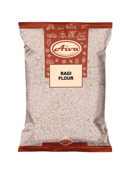 Aiva Finger Millet Flour | Ragi Flour (4 LB) – Stone-Ground Whole Grain Flour for Baking, Cooking, and Traditional Recipes