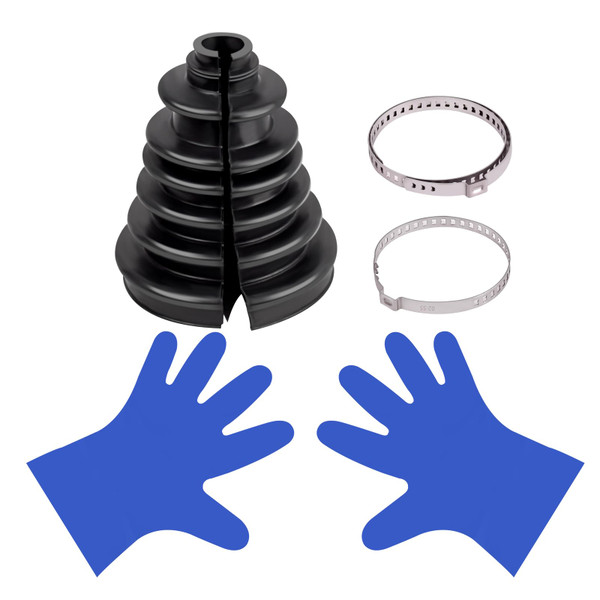 XTPTFABS CVS18 Universal Split Constant Velocity Gaiter, Universal CV Boot Kit Split Joint Gaiter Stretchable Replacement Car Auto Parts