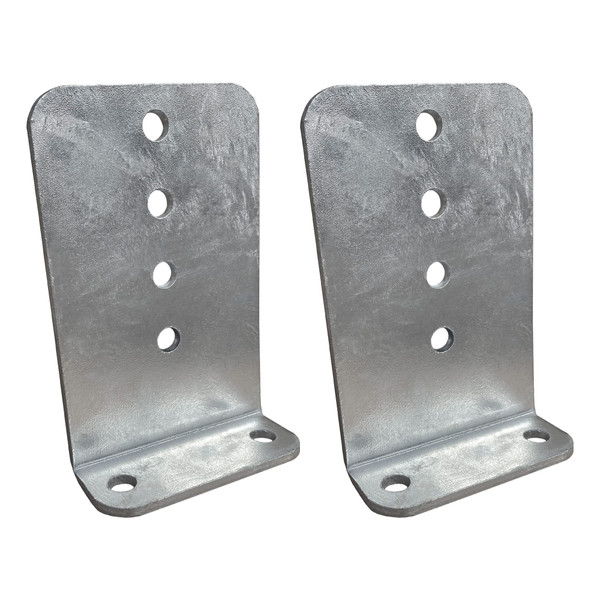 A.A 2 Pack 8" Galvanized L-Type Boat Trailer Bunk Bracket, Heavy Duty
