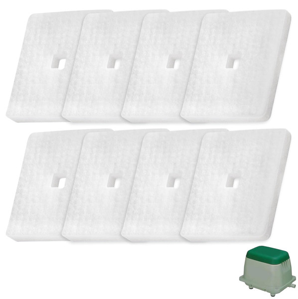 Karbay 8 Pack Upgraded Air Filter for Hib-Low HP 60 & HP 80 Septic Air Pump, Also fits HP-80-0117, HP-80-0110, HP-60-xxxx and HP-80-xxxx - Air Filter Replacement