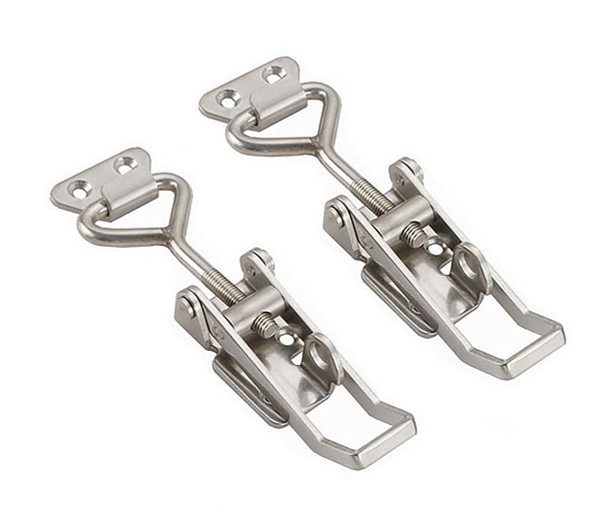 2 Pack OWACH Stainless Steel Adjustable Draw Latch Adjustable-Grip Padlockable Toggle Clamp (2 pack, Medium 3.78"~4.88")