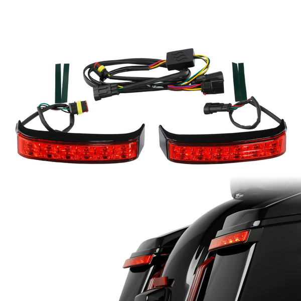 TCMT Saddlebag Running Brake LED Turn Light Fit For Harley Touring Road Glide Limited 2020-2024 Ultra Limited 2014-2024 CVO Limited FLHTKSE 2016-2020 Electra Glide Ultra Classic 2014-2019