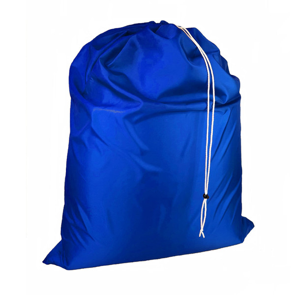 Laundry Bag with Locking Closure Drawstring – Extra Large Heavy Duty 100% Nylon, Large & Foldable Clothes Sack – Lightweight Dirty Laundry Organizer for Travel, Dorm, Gym – L 40" x H 50" (ROYAL BLUE)