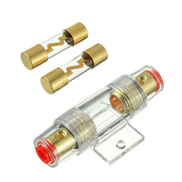 SIGANDG 4-8 Gauge AWG in-line Fuse Holder with 100A AGU Fuses for Car Audio, Alarm, Amplifier, Compressors, Waterproof Inline Fuse Holder 100 AMP
