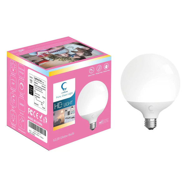 LVHEOM LED Globe Bulb, 150W Equivalent Light Bulbs, 18W 5000K Daylight, 1800 Lumens Non-Dimmable LED Bulb, E26 Standard Base (18W 5000K 1pack)