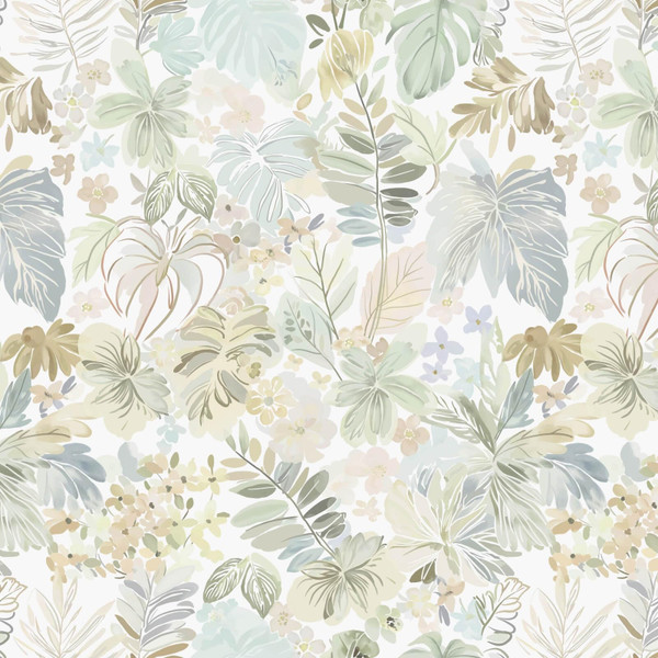 Heroad Boho Peel and Stick Wallpaper Tropical Wall Paper Botanical Floral Contact Paper Removable Self Adhesive Wallpaper for Bathroom Kitchen Cabinet Waterproof Thicken Decor Vinyl Roll 17.3''X78.7''