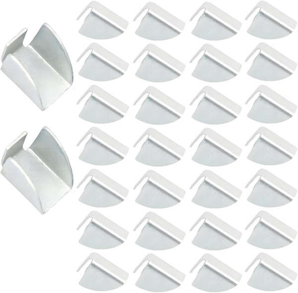 Shelf Clip Bracket for Garage Cabinets,Removable Metal Shelf Support Clips for Garage Cabinet Shelves,Adjustable Shelf Brackets Shelf Clips for Garage Cabinets (30pcs)