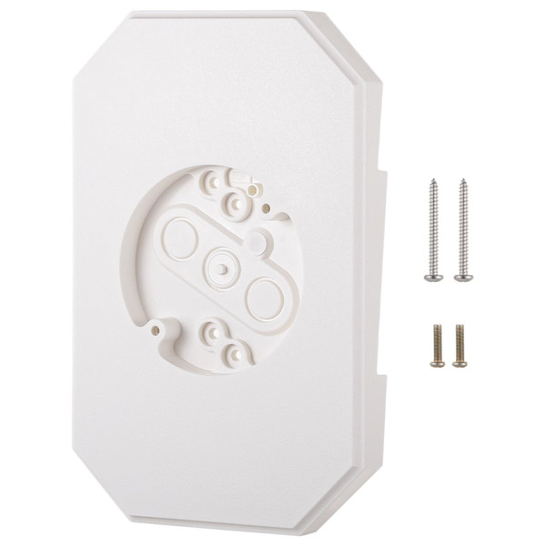 Vinyl Siding Light Mounting Blocks, PVC Built-in Electrical Box Mounting Plates, Outdoor Light Fixture Mounting Brackets, Fit 1/2 in Lap Double and 4 in Siding, White