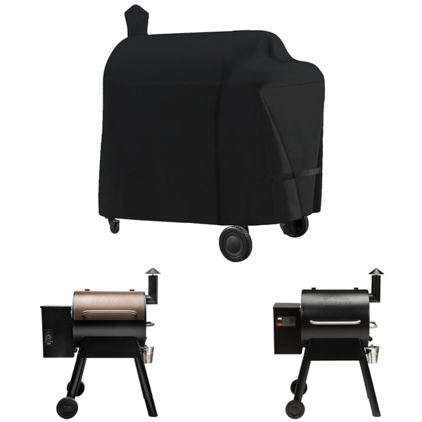 Grill Cover Fits Traeger Pro 575 & Pro 22 (TFB82KLF, TFB57KCL, TFB30KLF, TFB29BKLF) Electric Grill and Smoker,Compared to Traeger BAC503, Cover Geny Outdoor Heavy Duty Waterproof BBQ Grill Cover