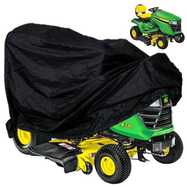 LP93647 Heavy Riding Lawn Mower Cover For John Deere X300 - X700 Series Riding Mowers 330D Oxford Fabric Rain Protector from Dust Dirt Snow Rain Sun Rays Supply All Weather Outdoor Protection