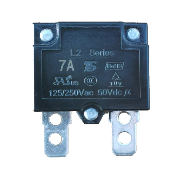 JIARUIXIN 2Pcs 7A 125/250Vac 50Vdc Automatic Reset Relay Fuse Therma Switch Circuit Breaker Current Overload Protector Children Ride On Toy Car Accessories