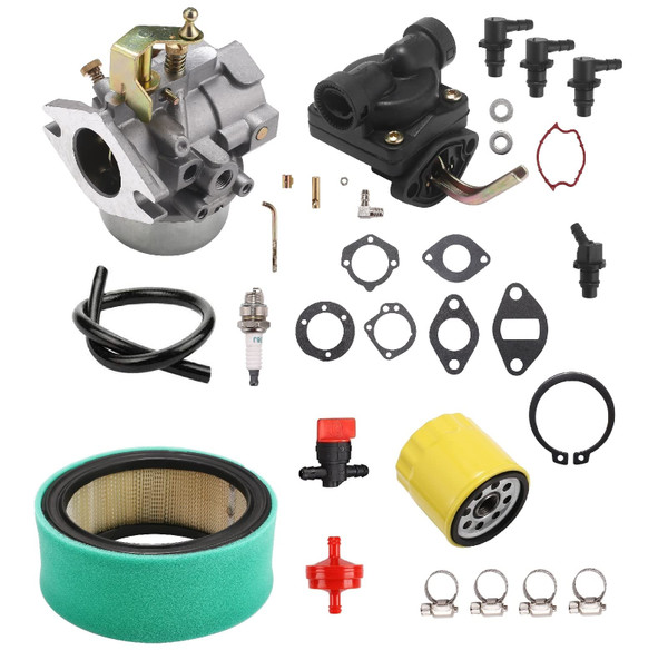 K321 Carburetor Carb for Kohler, with fuel pump and 25 883 03-S1 Air Filter