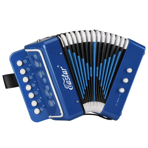 Eastar Piano Accordion, 10 Keys, Beginner Set, Musical Instrument, White