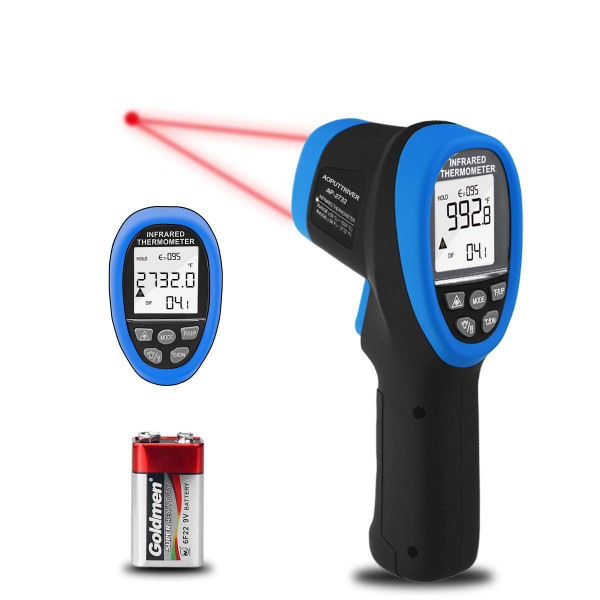 High Temp Infrared Thermometer -58℉~2732℉ Industrial Pyrometer 30:1 Digital IR Temperature Gauge,Non-Contact High Temperature Gun for Kiln,Forging,Engine,Industry and Home Repair.
