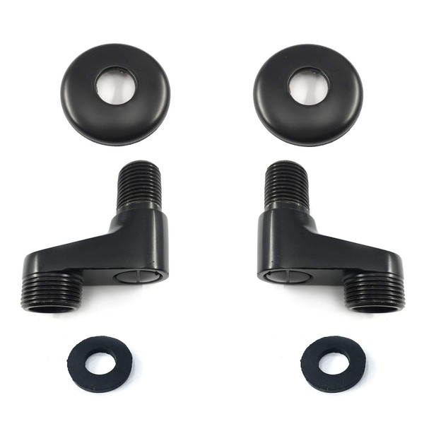 Aolemi Wall Mount 3-3/8 Inch Adapter Oil Rubbed Bronze Claw Foot Bathtub Faucet Adjustable Swing Arms Eccentric Screw Plus Size 2 Pack
