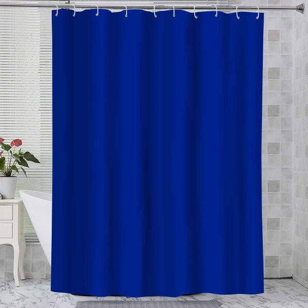 NTETSN 60x72 Inch Royal Blue Shower Curtain Minimalist Waterproof Bathroom Shower Curtain with Hooks Machine Washable for Home Bathroom Hotel Apartment Decor