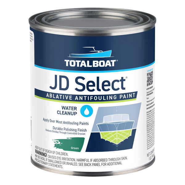 TotalBoat JD Select Ablative Antifouling Bottom Paint for Fiberglass, Wood and Steel Boats (Green, Quart) TotalBoat JD Select Ablative Antifouling Bottom Paint for Fiberglass, Wood and Steel Boats (Green, Quart)
