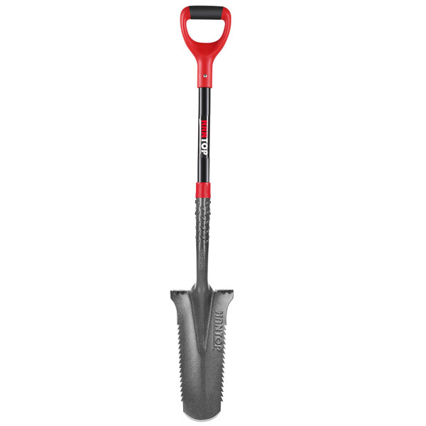 HANTOP Drain Spade Root Saw Spade Narrow Serrated Shovel Digging Shovels for Cutting Root, Digging, Trenching,Transplanting,44 inches